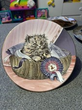 Royal Worcester The Hamilton Collection Kitten 1985 Limited Edition Plate