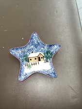 Christmas Cottage Dish ,Holly