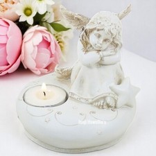 Angel Tea Light Candle Holder Figurine Ornament Memorial Home Deco Gift