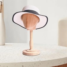 Wooden Mannequin Head Stand
