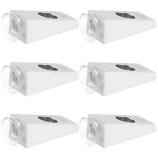 6 Pcs Glass Shelf Brackets