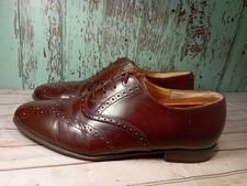 Barker Earls Barton Oxford Shoes Oxblood Leather Sz 9.5 With Vintage Stretchers