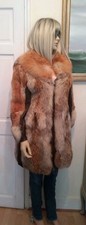Red fox bohemian coat - 70's,