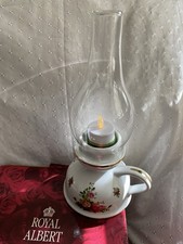 Royal Albert Old Country Roses Hurricane Lamp Candle Holder BNIB