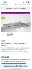 AEG telescopic Hood Extractor