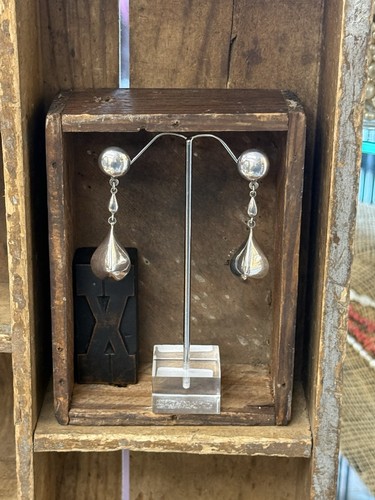 Stud drop earrings - drop,