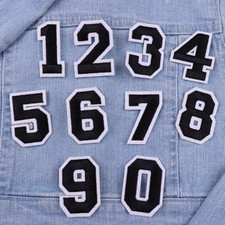 0-9 Numbers - Iron on Patches