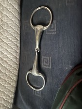 Eggbutt Snaffle, Lozenge, German Silver Mouthpiece,5 3/4”