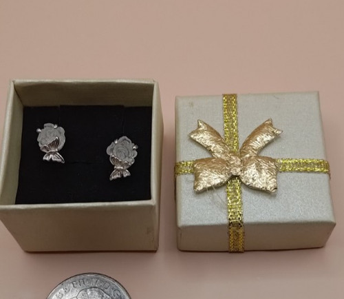S925 butterfly stud quartz - s925,