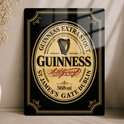Guinness retro bar - guinness, metal