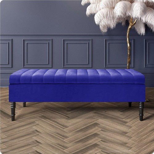 Velvet ottoman bench - ottoman, bench,