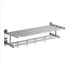 Bathroom Towel Rack with Hooks