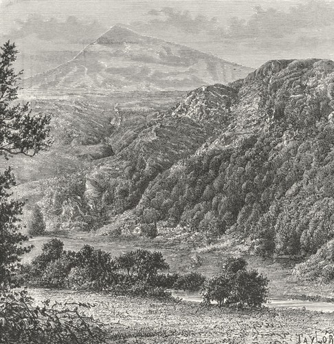 Wales snowdon c1885 old - wales.,