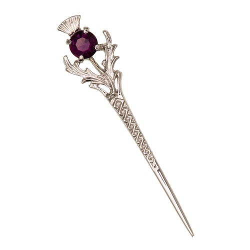Scottish thistle kilt pin - thistle, with
