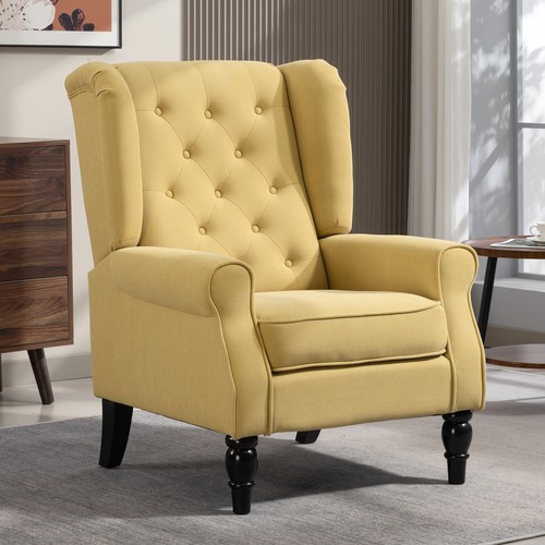 Retro accent chair wingback - chair,