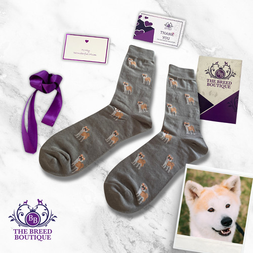 Japanese akita dog print - akita,