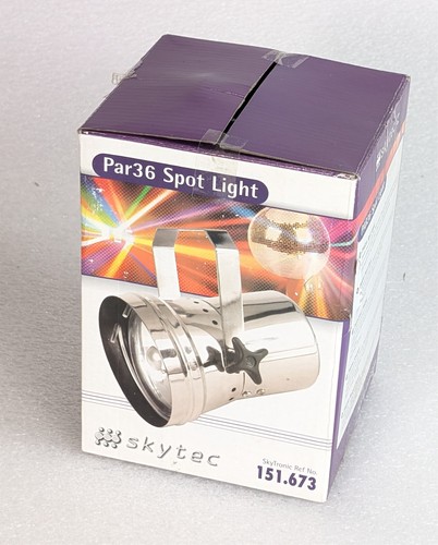 Silver polished chrome par36 - chrome,