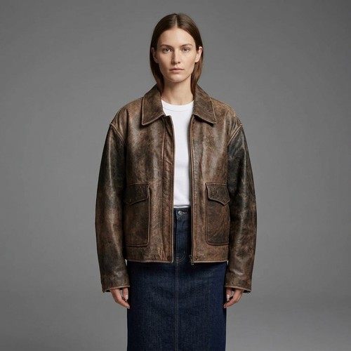 Women distressed brown - distressed,