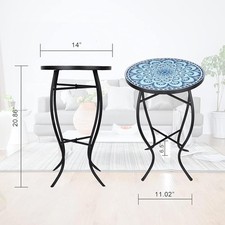 Mosaic Patio Side Table