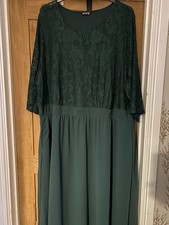 Ladies Green Dress Plus Size 34 From Bloomchic