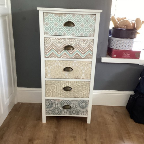 Art deco white - white, wood