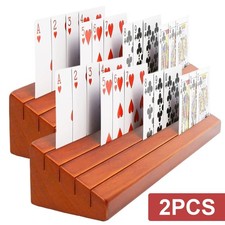 2PCS Playing Card Deck Holder - Poker Party Base Stand Rack UNO Game Games UK