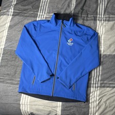 Domino's Pizza Jacket Men's Large Employee Uniform Coat Delivery Driver Full Zip