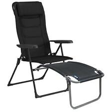 VANGO HAMPTON DLX CHAIR & FOOT STOOL RECLINER CAMPING SEAT OUTDOOR BBQ GARDEN