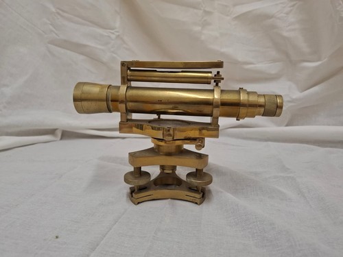 Vintage brass surveyors level - surveyors,