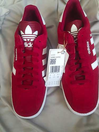 Adidas samba super red white - adidas,