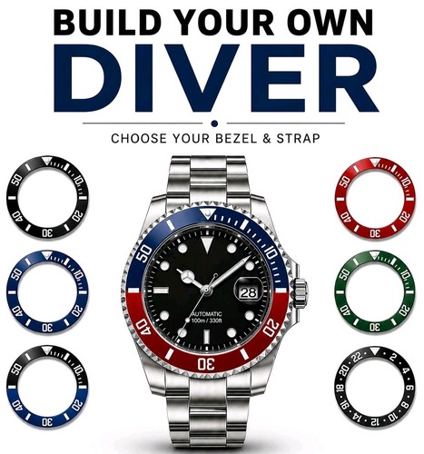Automatic diver watch build - diver,