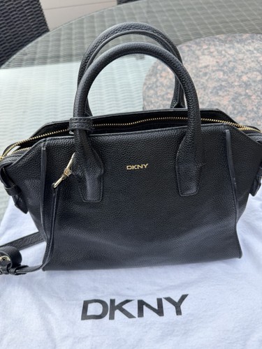 Dkny black leather medium - dkny, bag