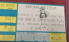 3/6/80 Eagles Oakland Coliseum