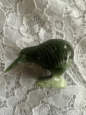Nephrite Jade Kiwi Bird Figurine  Carved Figure