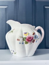 Vintage Shelley Milk Jug "Rose & Red Daisy" Dainty Pattern 13425 Fine Bone China