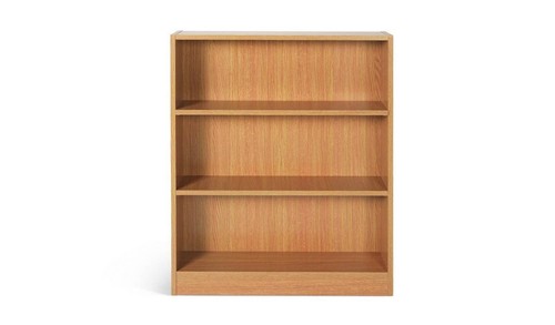 Apley short bookcase - short, oak