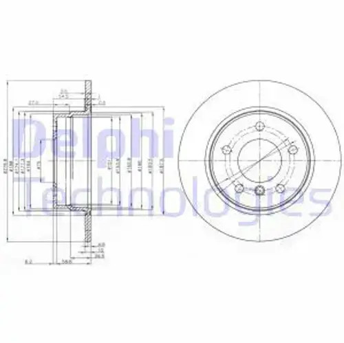 Brake disc solid bg3948c - 2x,