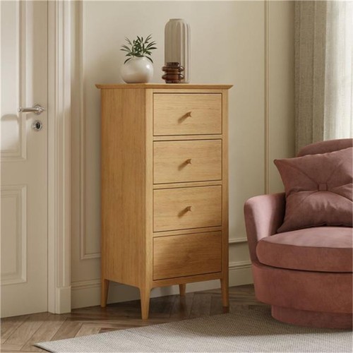 Oak tallboy chest - oak, drawers