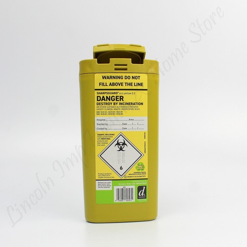 Yellow sharps insulin syringe - insulin,