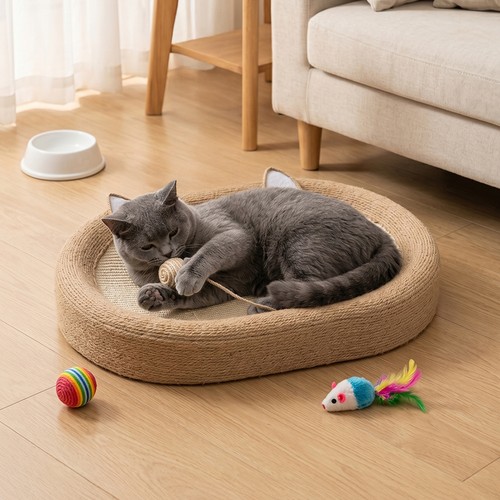 Oval cat scratching board - oval,