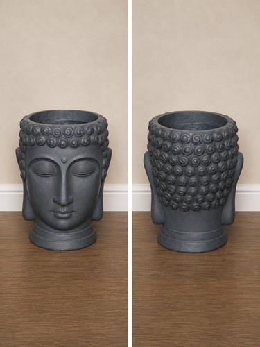 Buddha head planter garden - buddha,