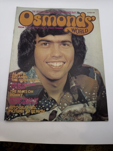 Osmonds world magazine issue - world,