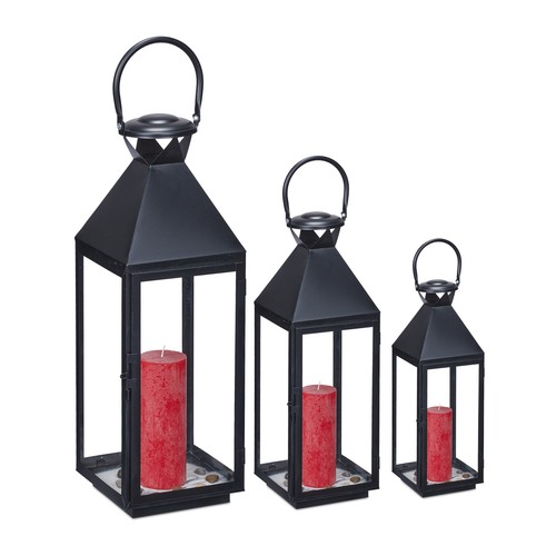 Lantern set decorative candle - lantern,