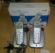BT Studio 4100 2 Digital Cordless Phone Handsets- Boxed