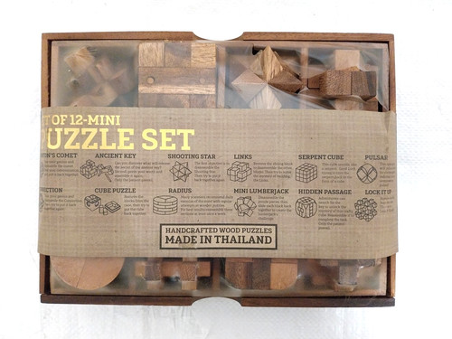 Wooden puzzle box - wooden,