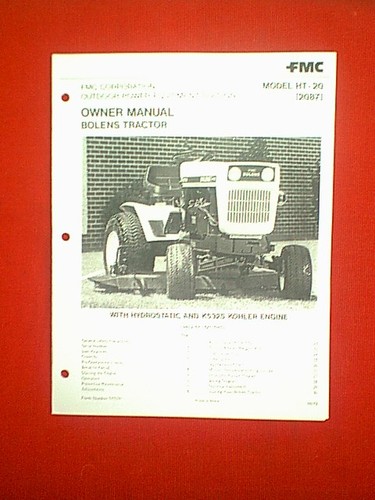 Bolens hyrostatic tractor - bolens,