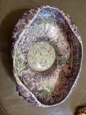 VINTAGE McCOY CASCADE LINE POTTERY BOWL Planter Purple Green White 10 X 8 X 4