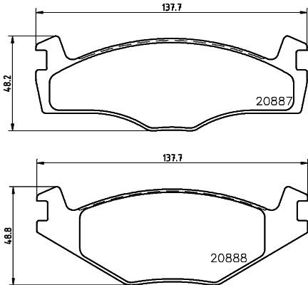 Don front brake - front, pad