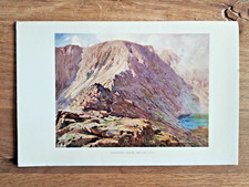 Stride Edge, Helvellyn, Lake District- Antique Print - 1922 (Seller Ref A2)