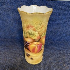 Aynsley orchard gold tall vase